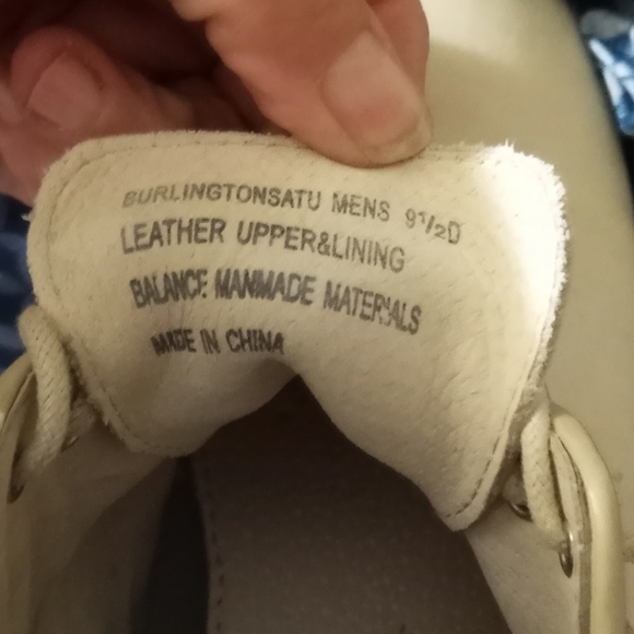 Men's Size 9 1/2 GH Bass & Co Beige Leather Oxfords - Picture 7 of 10